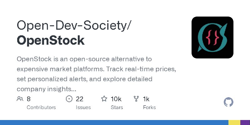 GitHub - Open-Dev-Society/OpenStock: OpenStock is an open-source alternative to expensive market platforms. Track real-time prices…