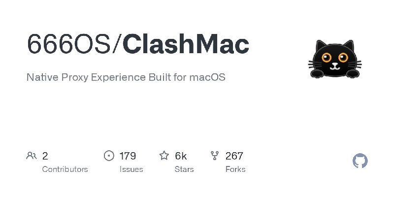 GitHub - 666OS/ClashMac: Native Proxy Experience Built for macOS