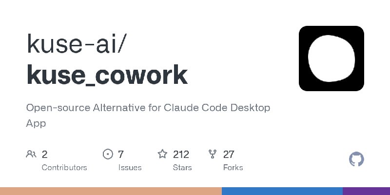GitHub - kuse-ai/kuse_cowork: Open-source Alternative for Claude Code Desktop App
