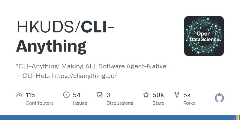 GitHub - HKUDS/CLI-Anything: 