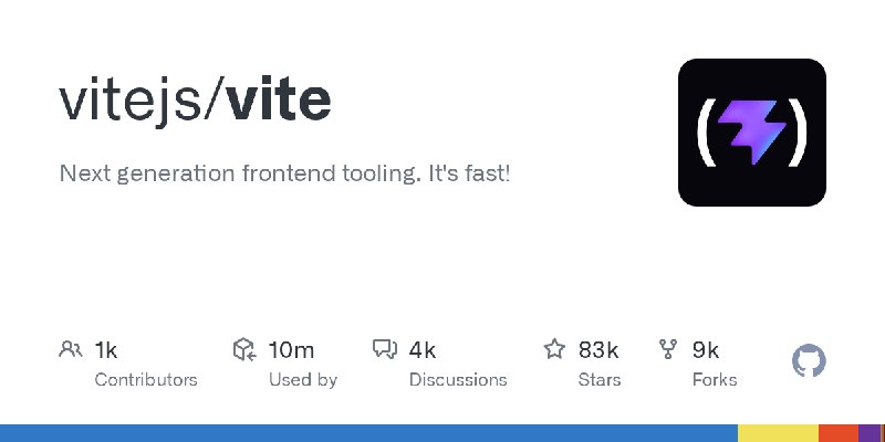 GitHub - vitejs/vite: Next generation frontend tooling. It's fast!