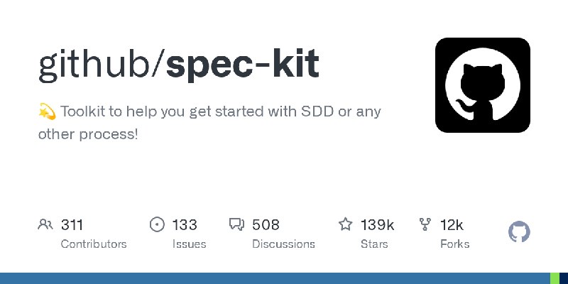 GitHub - github/spec-kit: 💫 Toolkit to help you get started with SDD or any other process!