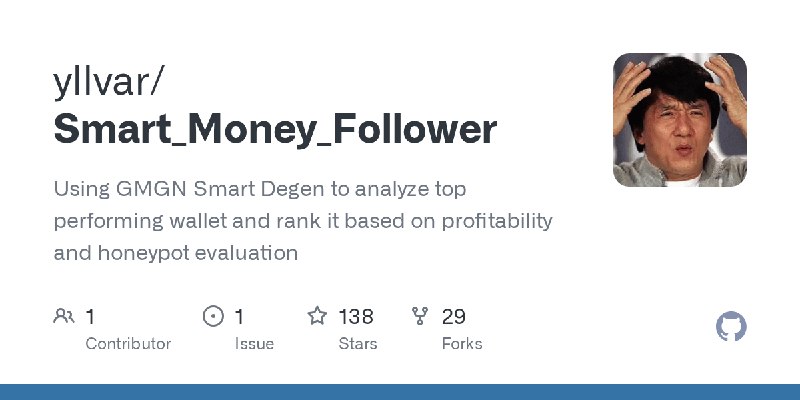 GitHub - yllvar/Smart_Money_Follower: Using GMGN Smart Degen to analyze top performing wallet and rank it based on profitability…