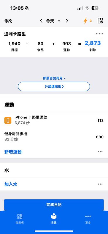 走了 82 分鐘變成可以吃 2800 卡了… 某種意義上的自由了#fitness