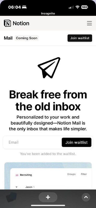 之前也和朋友聊過，Notion 的宏圖大業大概是往 Google 做過的方向一步一步做先是 Docs Excel 等文件類的整合再來是日曆接下來就是信箱了像是他買了 Cron 後推出了 Notion Calendar 📅 今年二月他又收購了一間新創 Skiff，這時候就可以大膽的想像 Mail 服務將要推出屆時一個更 All in one 的服務將要誕生